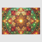 Green Red Decorative Holiday Tissue Paper Seidenpapier (Vorderseite)