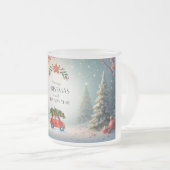 Green&red festive Christmas mug2025 Mattglastasse (VorderseiteRechts)