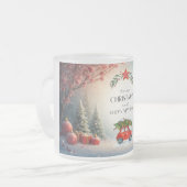 Green&red festive Christmas mug2025 Mattglastasse (Vorderseite Links)