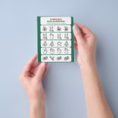 Green Red Fun Weihnachten gleich und anders Flyer (Gruppe)