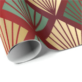 Green Red Gold Deko Weihnachtswrapper Geschenkpapier (Rolleneckpunkt)