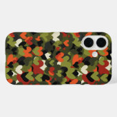 Green Red Heart Pattern Case-Mate iPhone Hülle (Rückseite (Horizontal))