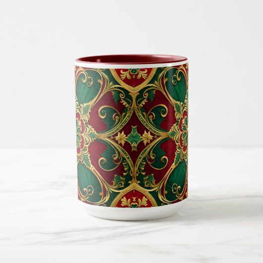 Green Red Holiday Tasse (Zentrum)