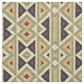 Green Red Ivory Ochre Ethnic Look Stoff (Muster)