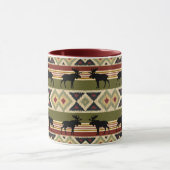 Green Red Ivory Ochre Ethnic Look Tasse (Zentrum)