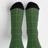 Green Red Kariert Tartan Kariert Socken (Oben)
