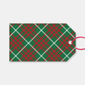 Green & Red Karo Geschenkanhänger (Vorderseite (Horizontal))