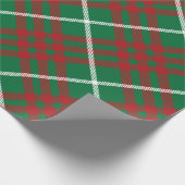 Green & Red Karo Geschenkpapier (Ecke)