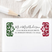 Green & Red Lace Elegante Fiesta Wedding (Insitu)