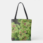Green Red Leafs Tote Bag Tasche (Rückseite)