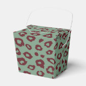 Green Red Leopard Print Geschenkschachtel (Vorderseite)