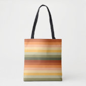 GREEN RED ORANGE YELLOW HORIZONTAL STRIPES TASCHE (Vorderseite)