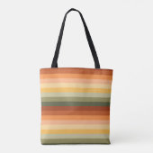 GREEN RED ORANGE YELLOW HORIZONTAL STRIPES TASCHE (Rückseite)