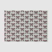 Green Red Plaid Stripes Bows Christmas Seidenpapier (Vorderseite)