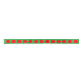 Green Red Polka DoChristmas 4Lotta Satinband
