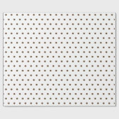 Green Red Polka Dots Weihnachtswrapping Paper Geschenkpapier (Flach)