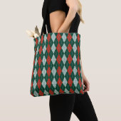 Green & Red Strick-Look All-Over-Print Tote-Tasche Tasche (Von Nahem)