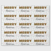 Green Red Striped Frohe Weihnachtsstars Geschenkpapier (Flach)