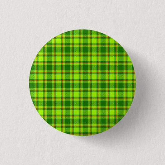 Green Red Tartan Checkered Kariert Pattern-55788 Button (Vorderseite)