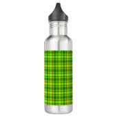 Green Red Tartan Checkered Kariert Pattern-55788 Edelstahlflasche (Links)