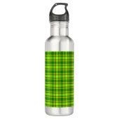 Green Red Tartan Checkered Kariert Pattern-55788 Edelstahlflasche (Vorderseite)