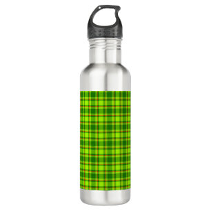 Green Red Tartan Checkered Kariert Pattern-55788 Edelstahlflasche
