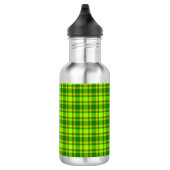 Green Red Tartan Checkered Kariert Pattern-55788 Edelstahlflasche (Rechts)