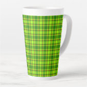 Green Red Tartan Checkered Kariert Pattern-55788 Milchtasse (Rechte Ecke)