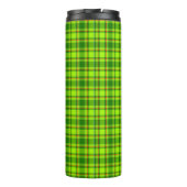 Green Red Tartan Checkered Kariert Pattern-55788 Thermosbecher (Rückseite)