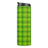 Green Red Tartan Checkered Kariert Pattern-55788 Thermosbecher (Nach rechts gedreht)