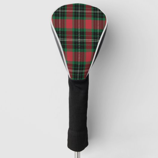 Green & Red Tartan Golf Head Cover Headcover (Vorderseite)