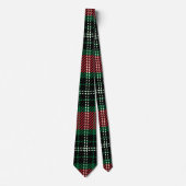 Green & Red Tartan Krawatte (Vorderseite)