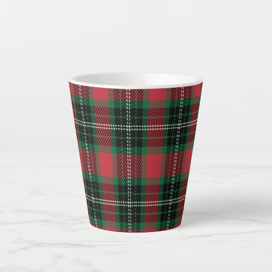 Green & Red Tartan Milchtasse (Vorderseite)