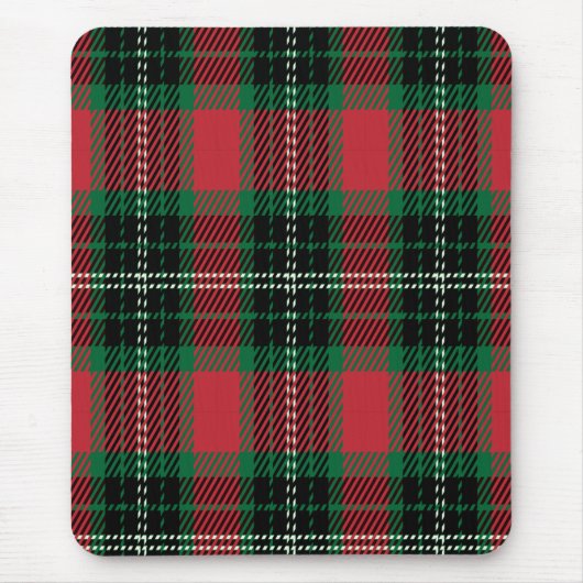 Green & Red Tartan Mousepad (Vorne)