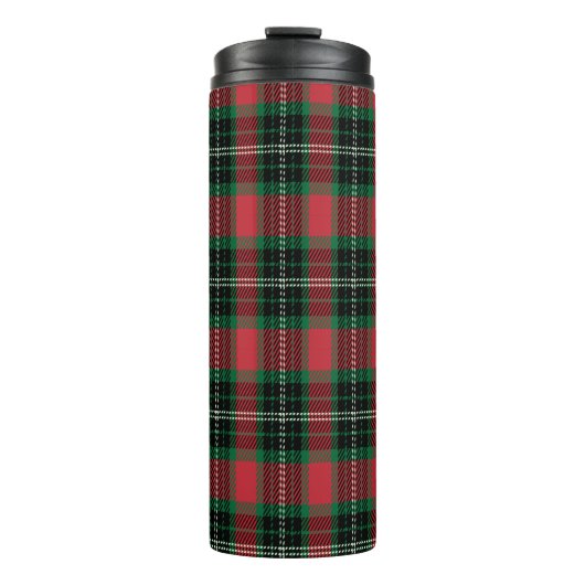 Green & Red Tartan Thermosbecher (Vorderseite)