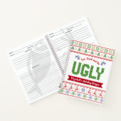 Green Red Ugge Weihnachts Sweater Rezept Kochbuch Notizblock (Innenseite)
