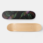 Green Red und Lila Swirt Skateboard Deck (Horizontal)