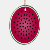 Green Red Watermelon Design Keramikornament (Rechts)