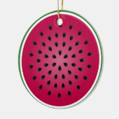Green Red Watermelon Design Keramikornament (Links)