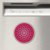 Green Red Watermelon Design Magnet (In Situ (Geschirrspüler))
