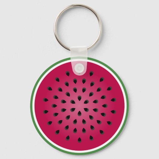 Green Red Watermelon Design Schlüsselanhänger (Vorderseite)