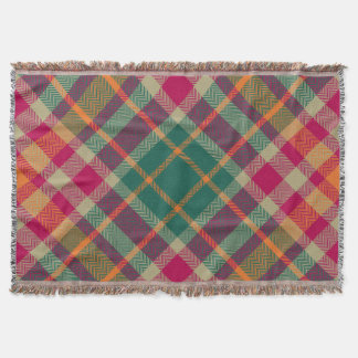 Green Red Yellow Scottish Tartan Plaid Decke