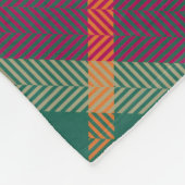 Green Red Yellow Scottish Tartan Plaid Fleecedecke (Ecke)