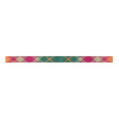 Green Red Yellow Scottish Tartan Plaid Satinband (Vorderseite)
