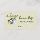 Green Reel Fischen Erregte Kinderdusche Windeln Begleitkarte (Vorderseite)