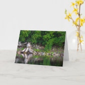 Green Reflections Grußkarte Karte (Gelbe Blume)