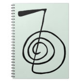 Green Reiki: Cho Ku Rei: Das Power-Symbol-Notebook Notizblock (Vorderseite)
