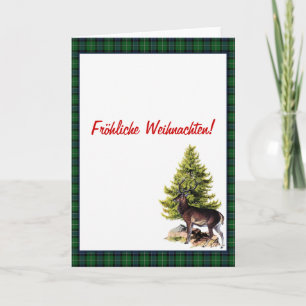 Green Reindeer, Fröhliche Weihnachten! Feiertagskarte