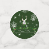 Green Rentier Table Confetti Konfetti (Klein Vorderseite)