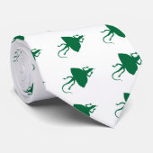 Green Reptile Muster Krawatte (Gerollt)